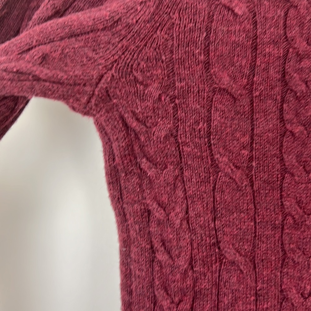 A NEW DAY long sleeve soft crew neck burgundy sweater M - Picture 7 of 9